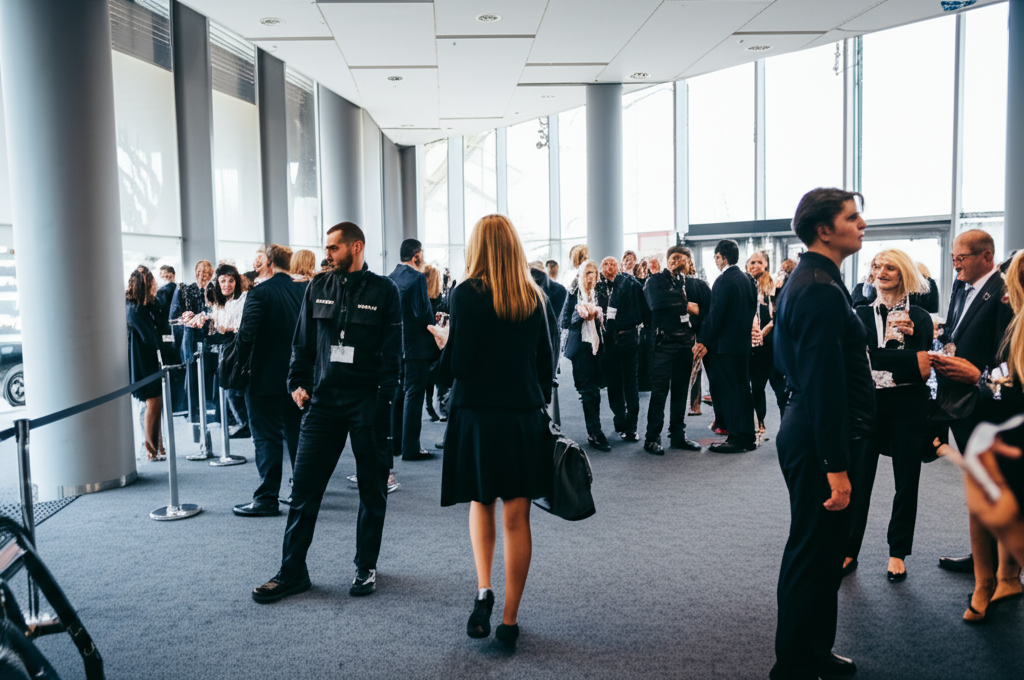 Security guards at an event